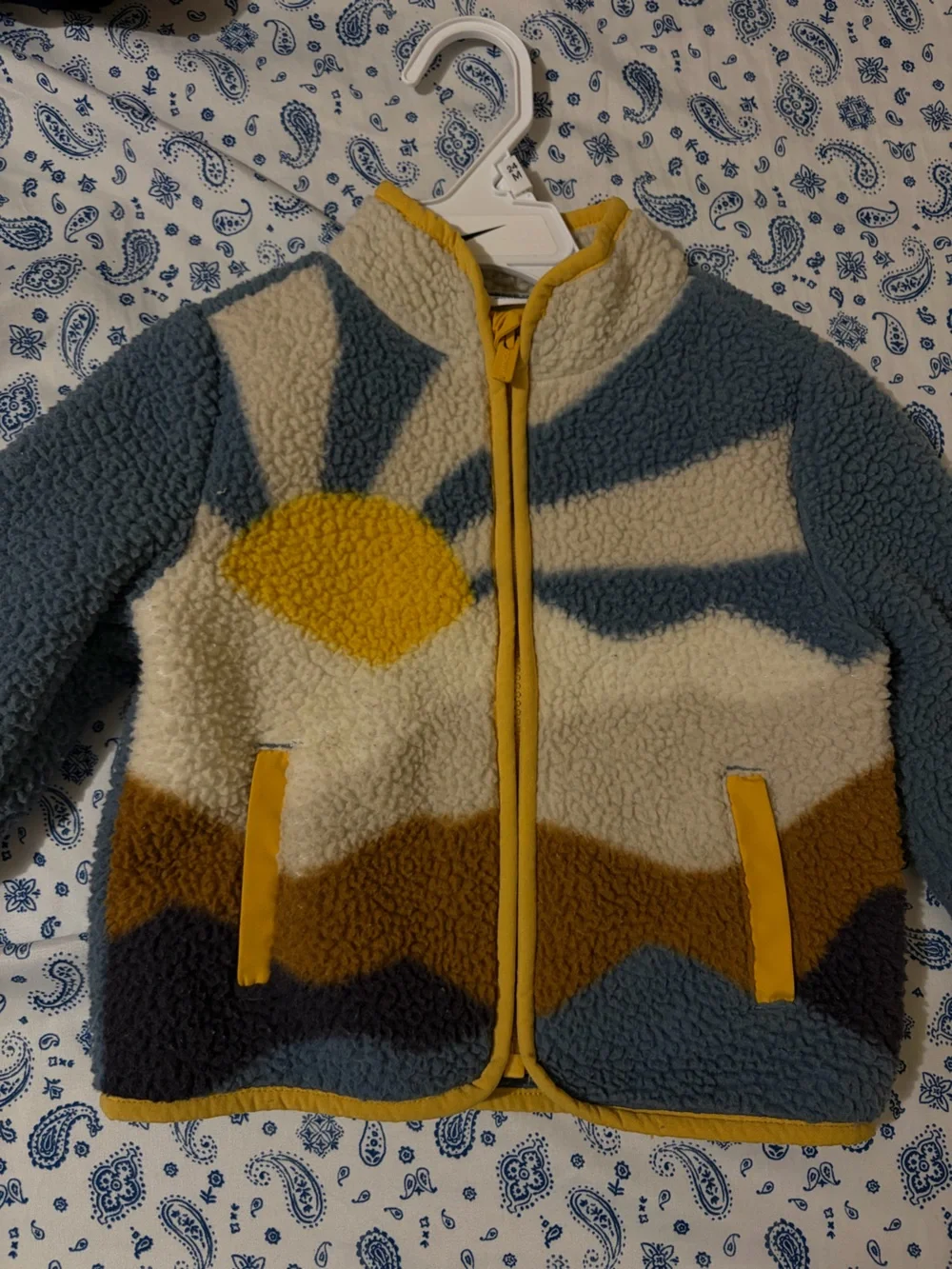 Printed Sherpa Toddler Jacket